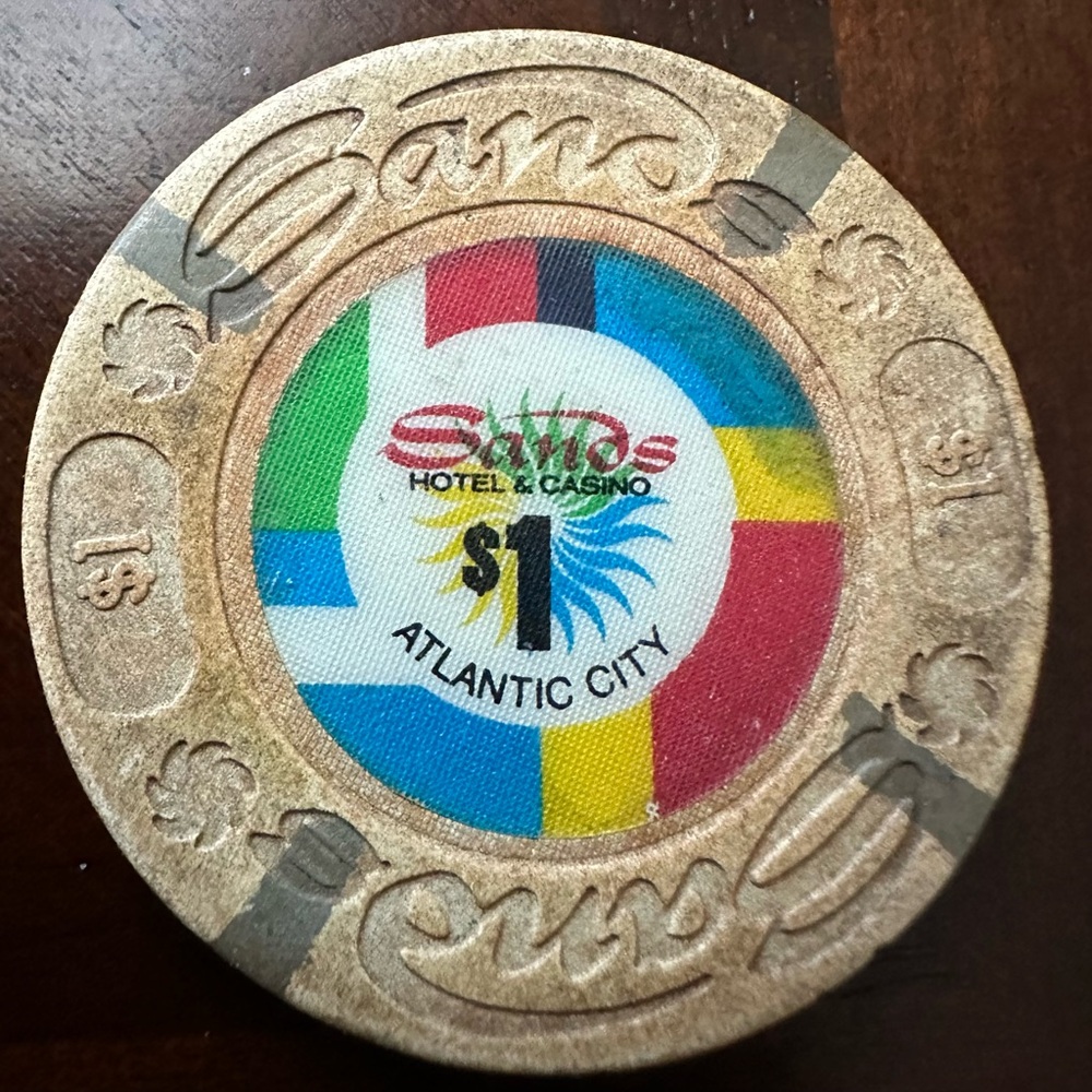 SANDS ATLANTIC CITY CHIP.
